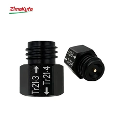 Soda CO2 Gas Convertor Adaptor for Sodastram Tr21-4 Female to Tr21-3 Male Threads Quooker Cube Tank Output Black