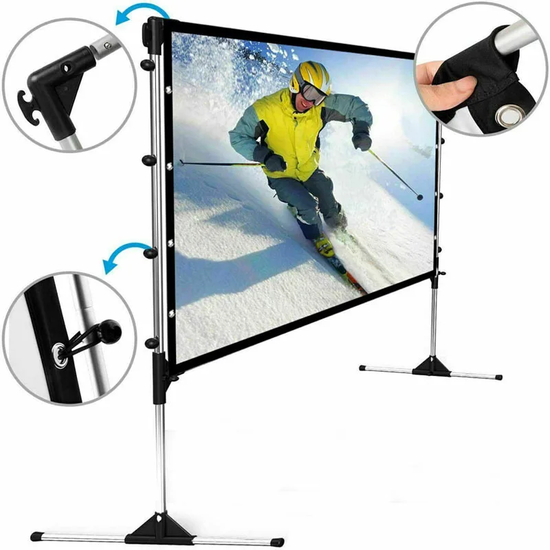 

100 inch outdoor stand screen, projection , mobile stand movie , World Cup screen,