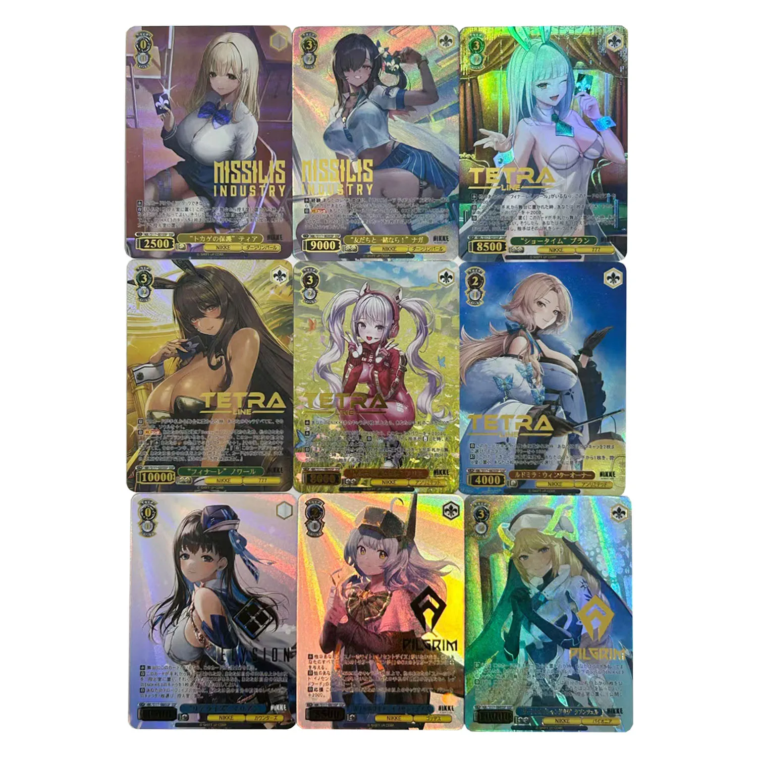 63 × 88 ミリメートル 9 ピース/セット Diy ニッケ勝利の女神マオ Ssp コレクションカードホットスタンピング署名カードアニメカードギフトおもちゃ