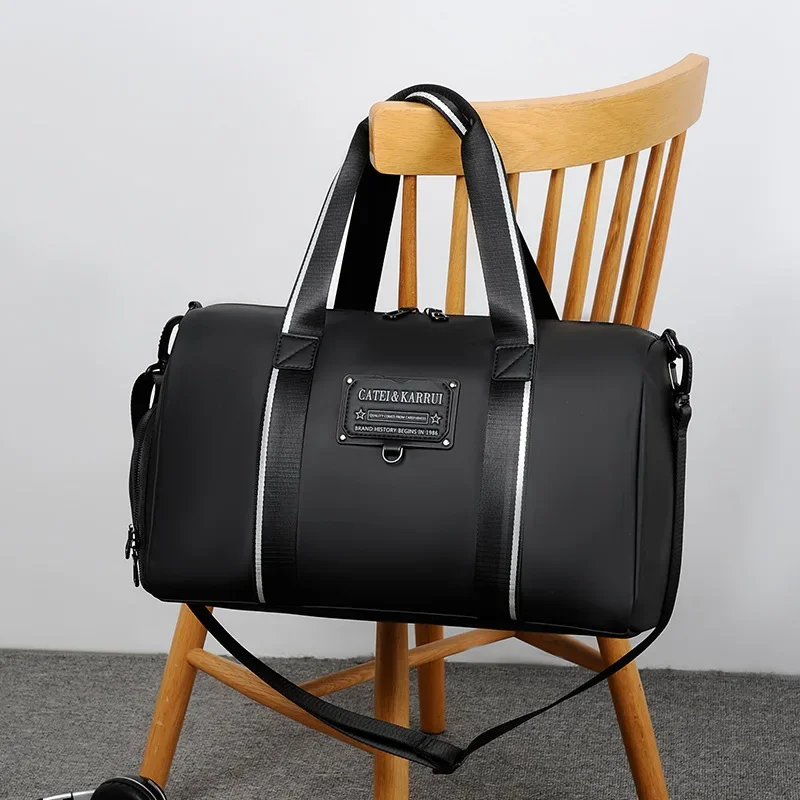 Large-capacity Handbags Men Top-Handle Bags Casual Travel Totes Bag Men Wet Dry Separation Fitness Bag Waterproof Crossbody Bag