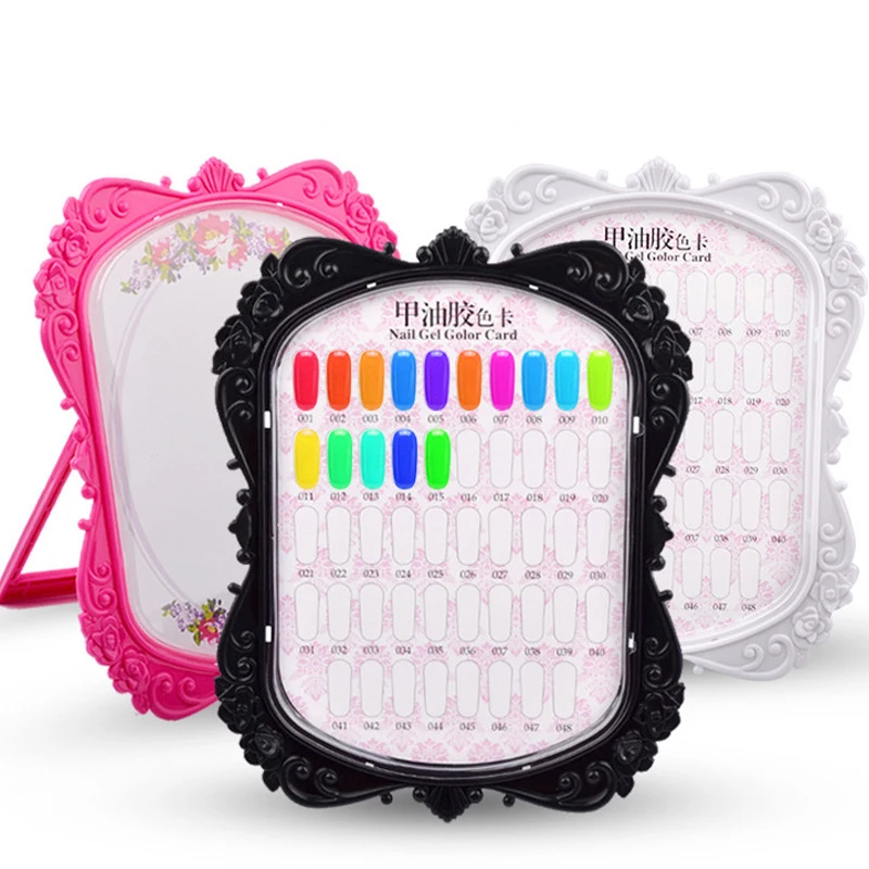Profession elles Modell Nagel Gel politur Farbdisplay Box Buch gewidmet 48 Farb karte Diagramm Malerei Maniküre Nail Art Tools