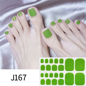 Removable Nail Stickers Full Sticker Solid Color Toenail Stickers Nail 22 Stickers Simple Toenail S Nail Art Show Whiteness