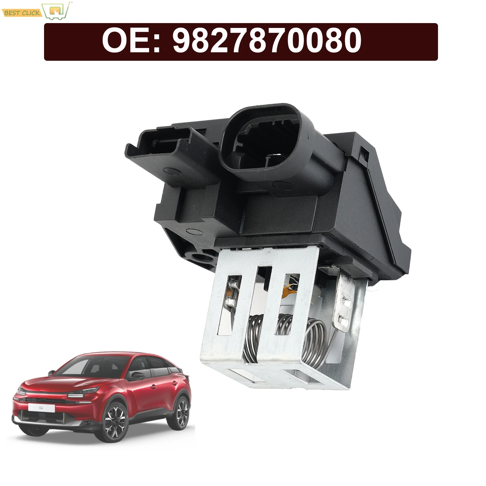 

Heater Resistor Cooling Radiator Fan Relay For Citroen C2 C3 C4 C5 DS3 Peugeot Partner 308 3008 508 5008 2010-2024 9827870080