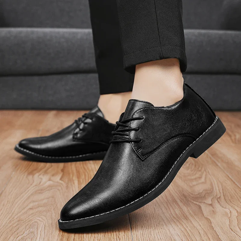 New White Wedding Oxfords Men Dress Shoes Slip on Big Size 45 46 Driving Shoes Formal Dress Loafers Moccasins Shoes Men