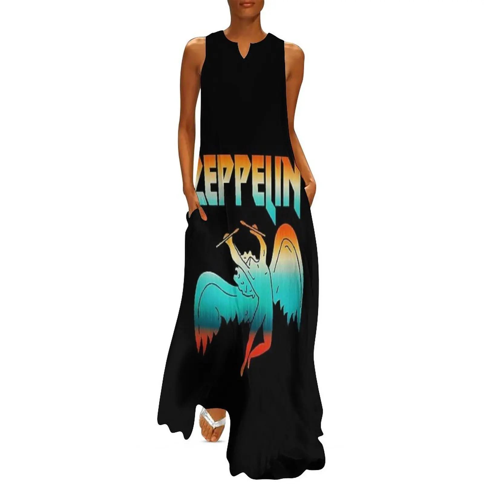 

rainbow blue color Long Dress dress for women Dress vintage women dresses clothing women summer 2025