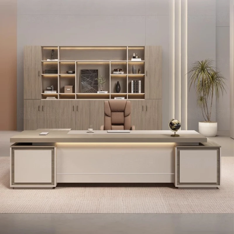 

Stationary Strong Executive Desk Wood Modern Writing Wooden Computer Table Standing Home Silla De Escritorio Office Furniture