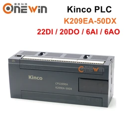 Kinco PLC K209EA-50DX CPU module DC24V 50 points DI22 8DO Transistor 12DO Relay 6AI 2AO RS232 RS485 Communication