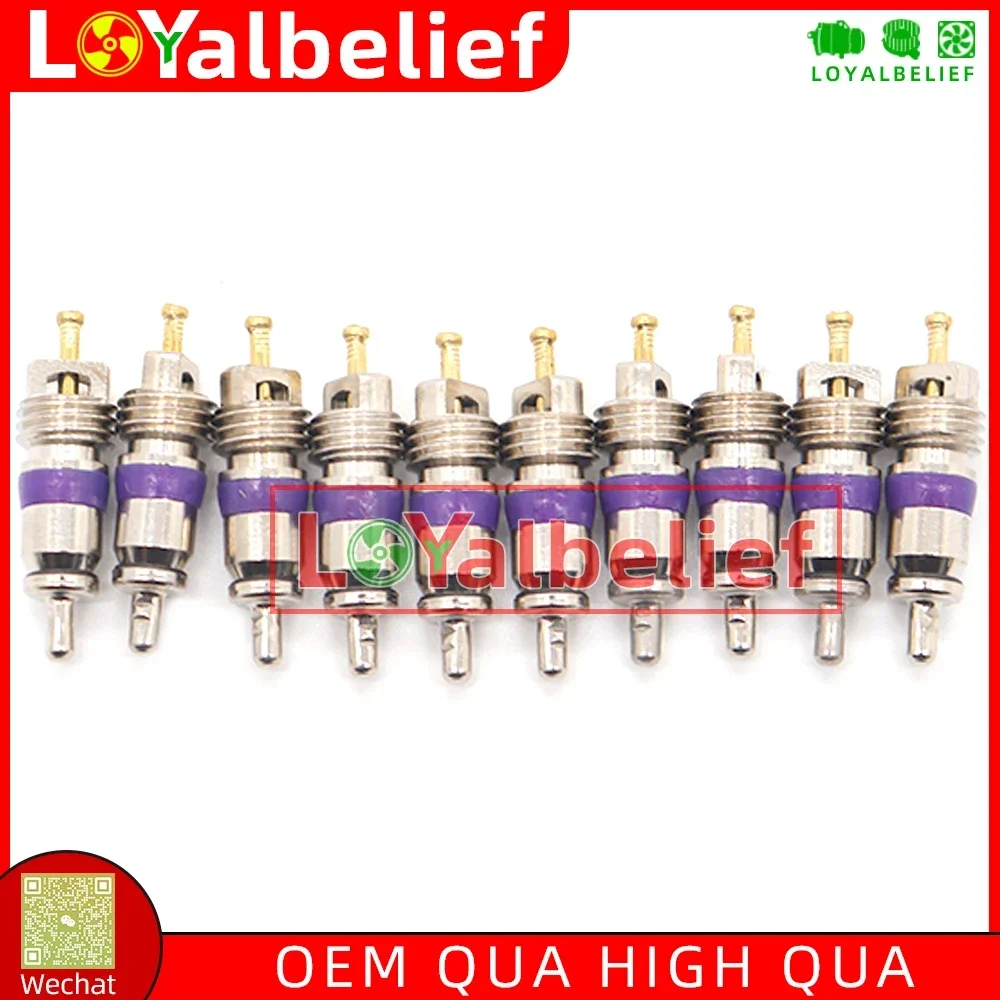 10PCS-50PCS AC R134a Valve Core For Automotive Air Conditioning Cores Needles Repair Kit Heat Resistant Vehicle Auto Accessories