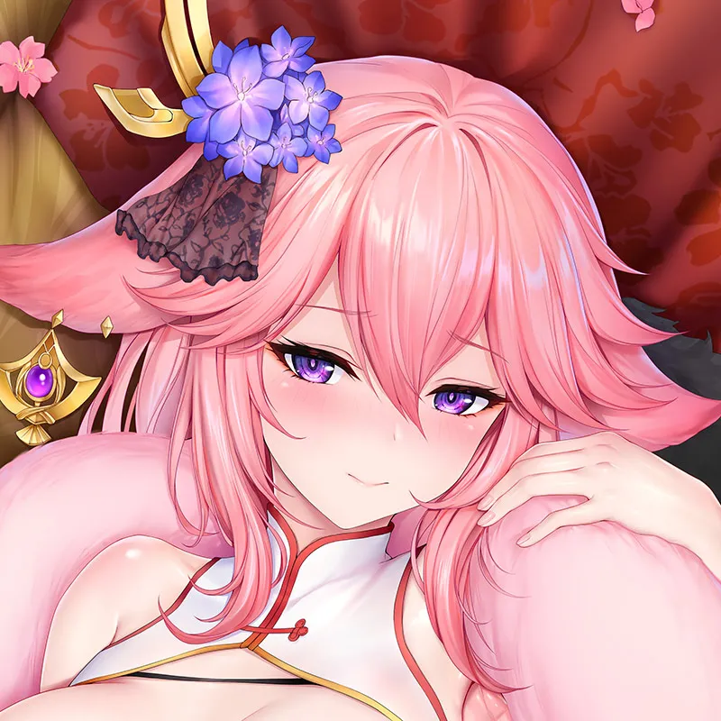 

Японское аниме Genshin Impact Yae Miko Sexy Dakimakura подушка-отаку Обложка льняные подарки Новинка LJ