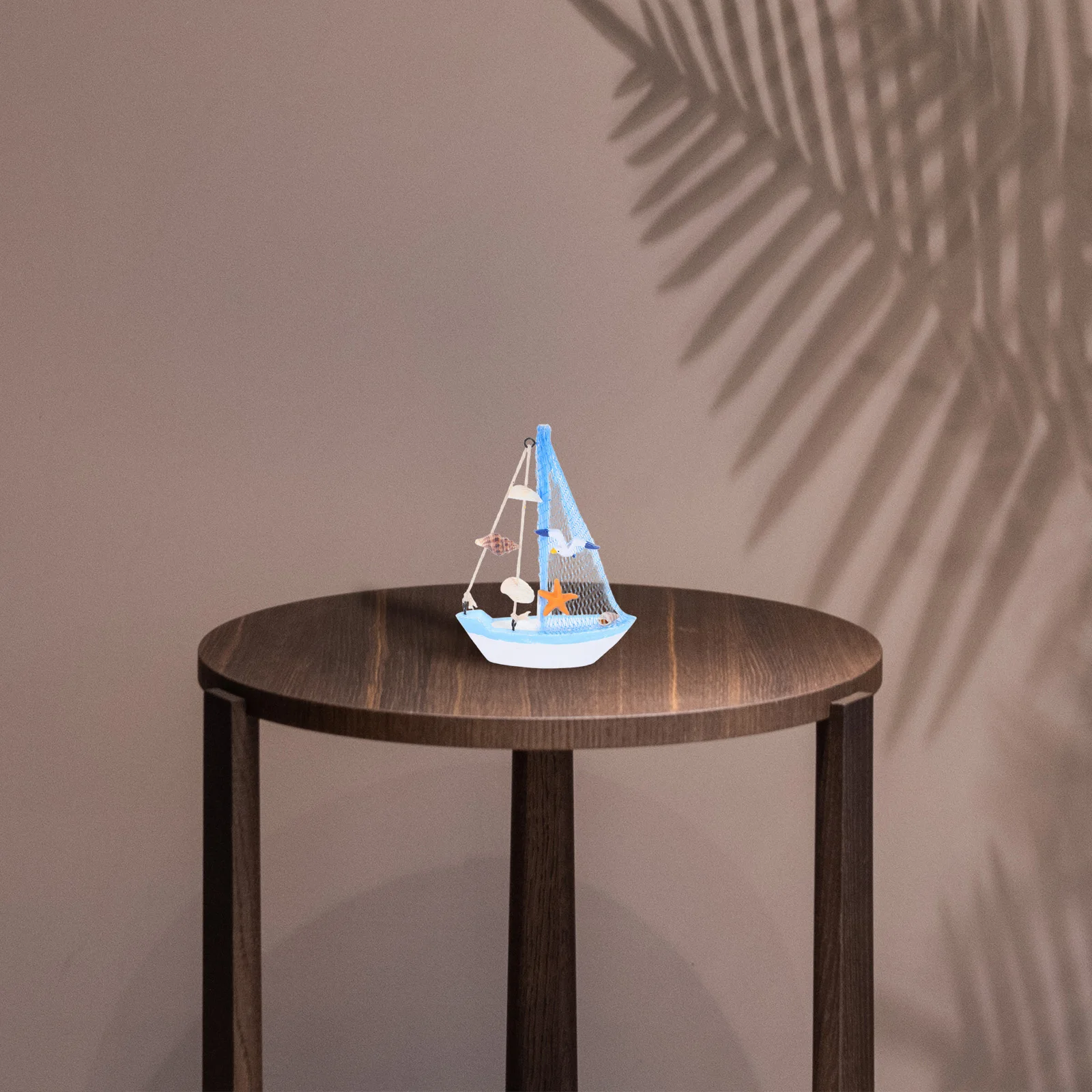 

Mini Wooden Sailboat Nautical Decor Elegant Small Sailing Boat Ornament Home Beach Party Photography Props Nautical Decor