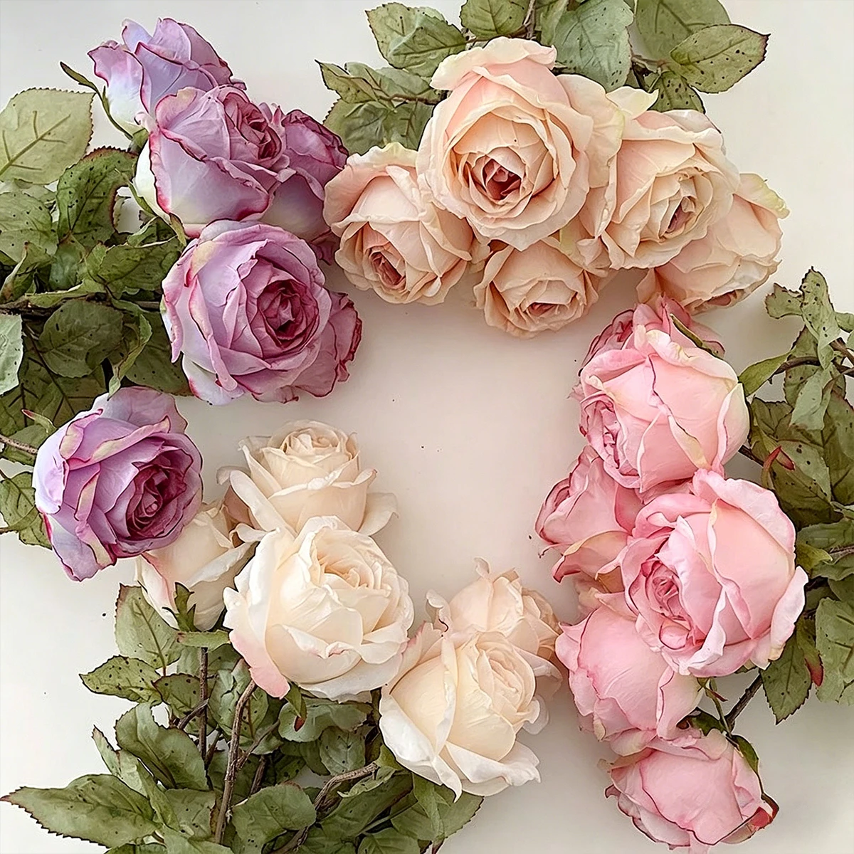 

1pc Retro Faux Rose Artificial Silk Flower Realistic Fake Rose for Home Party Decor Wedding Bridal Bouquet Vase Arrangements