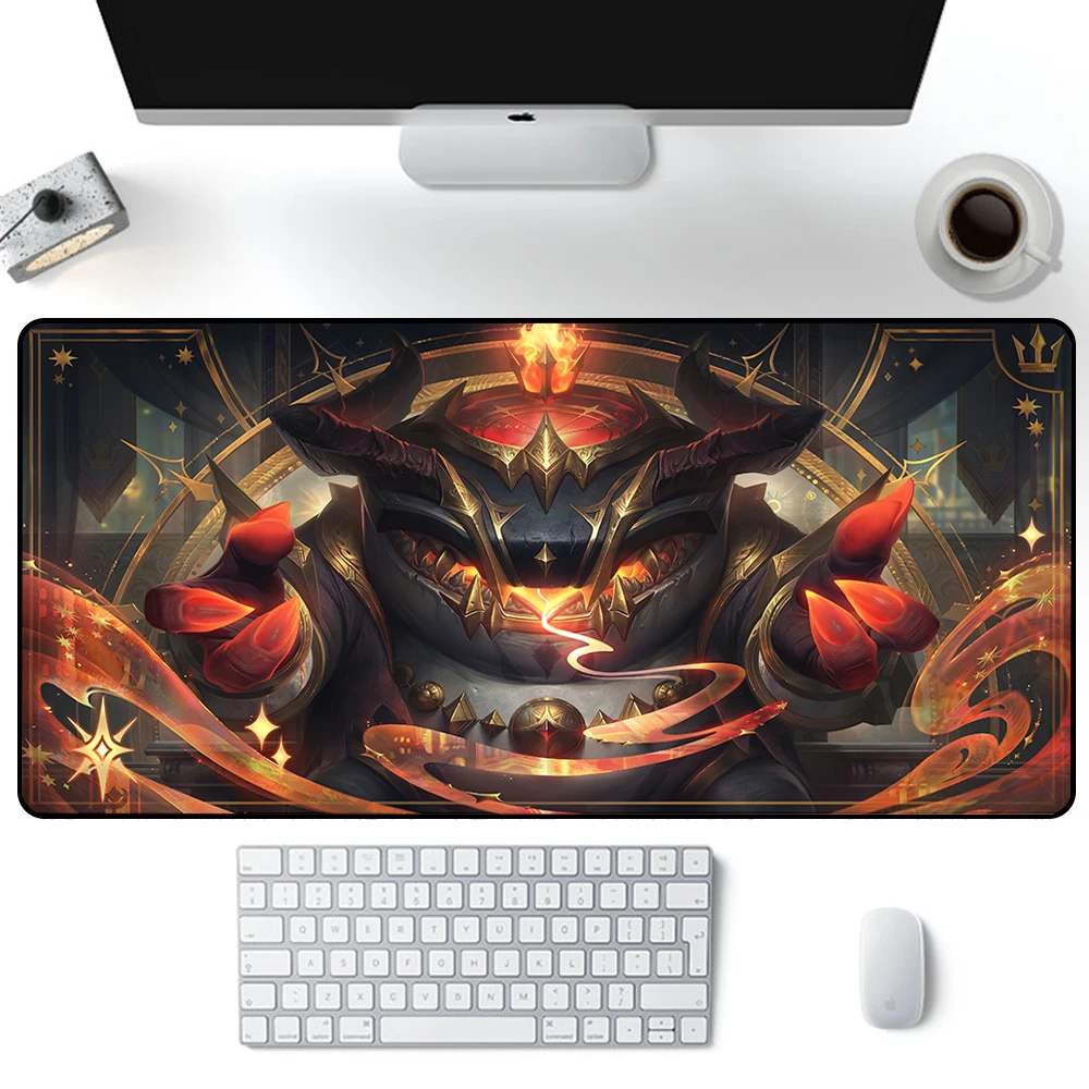 League of Legends Tahm Kench Mouse Pad Large Gaming Mousepad PC Gamer Computer Mouse Mat Keyboard Mat Desk Pad Laptop Mausepad