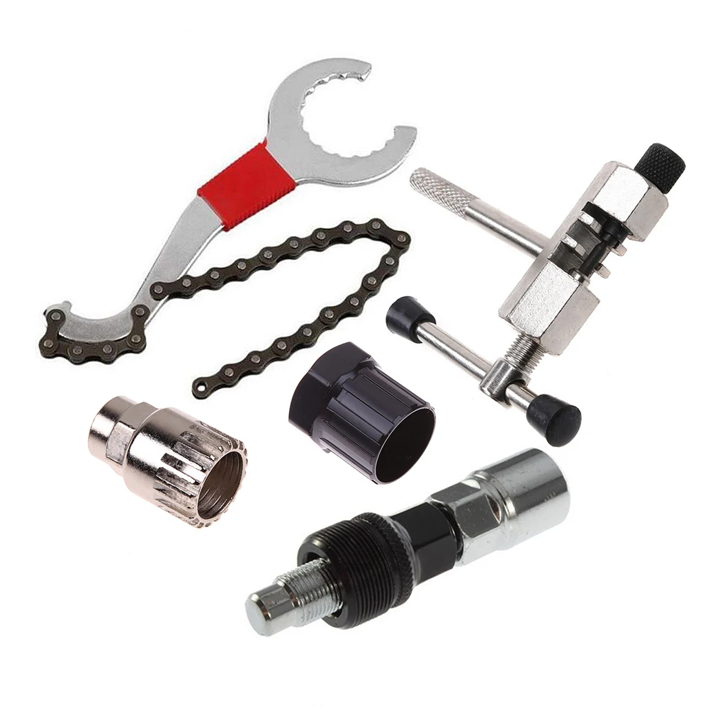 

Premium Bike Repair Kit Universal Crank Puller Chain Fixing Parts Durable Travel Tool Set For Mountain Road Folding Bicycles