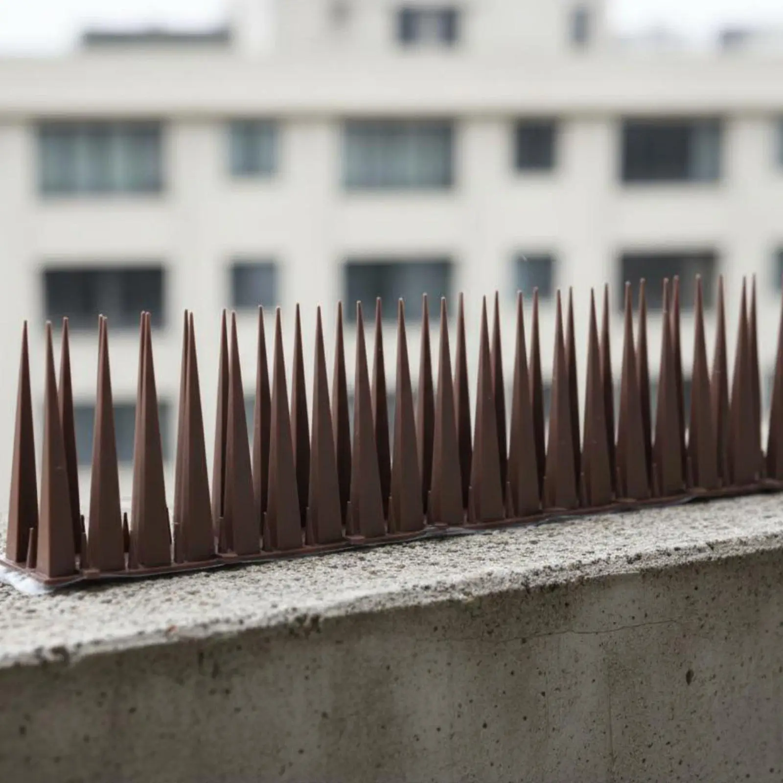 PP Bird Spike Deterrent for Pigeons Crows Anti Cat Fence Strips Weatherproof Balcony Roof Railing Flexible Humane Protection