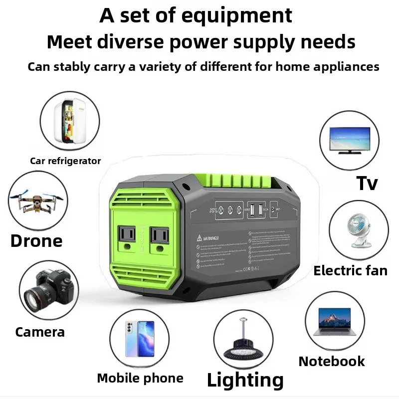 2026 200W Small Capacity Portable Outdoor Power Station Mobile Emergency Energy Storage Backup Power Supply