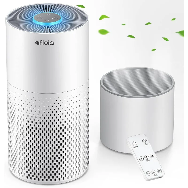 Afloia Air Purifier And Humidifier Combo For Home,22Db|7 Colors Night Air Purifiers 2 In 1 With Remote Control,Quiet Air Cleaner