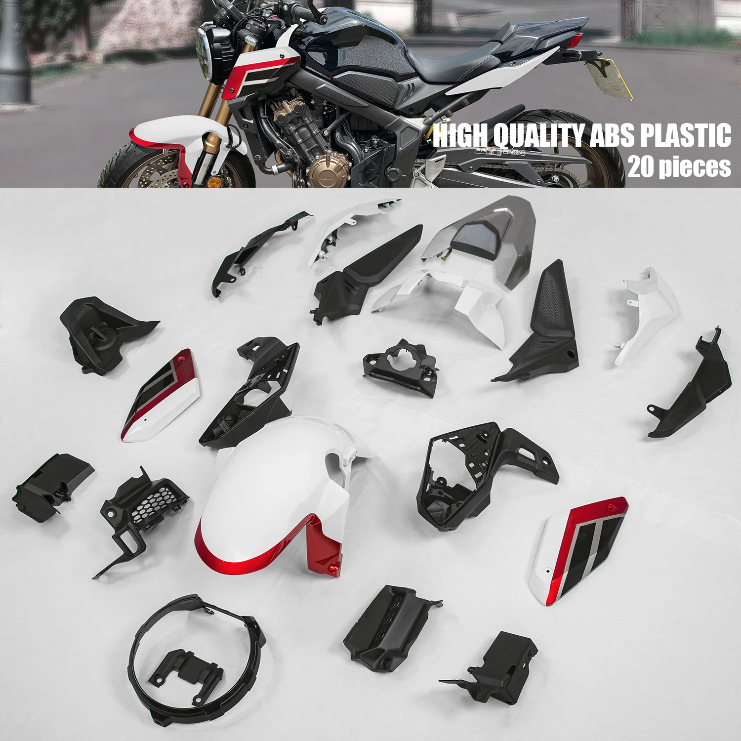 XXUN Motorcycle Complete Fairing Kit Bodywork Painted ABS Plastic Injection Molding Body Kits for Honda CB650R CB 650R 2019 2020