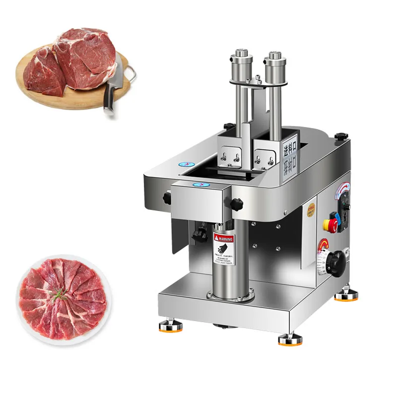 

Meat Slicer For Planing Fat Beef Mutton Frozen Meat Roll Plate Tendon Waist Fresh Meat Cutting Machine