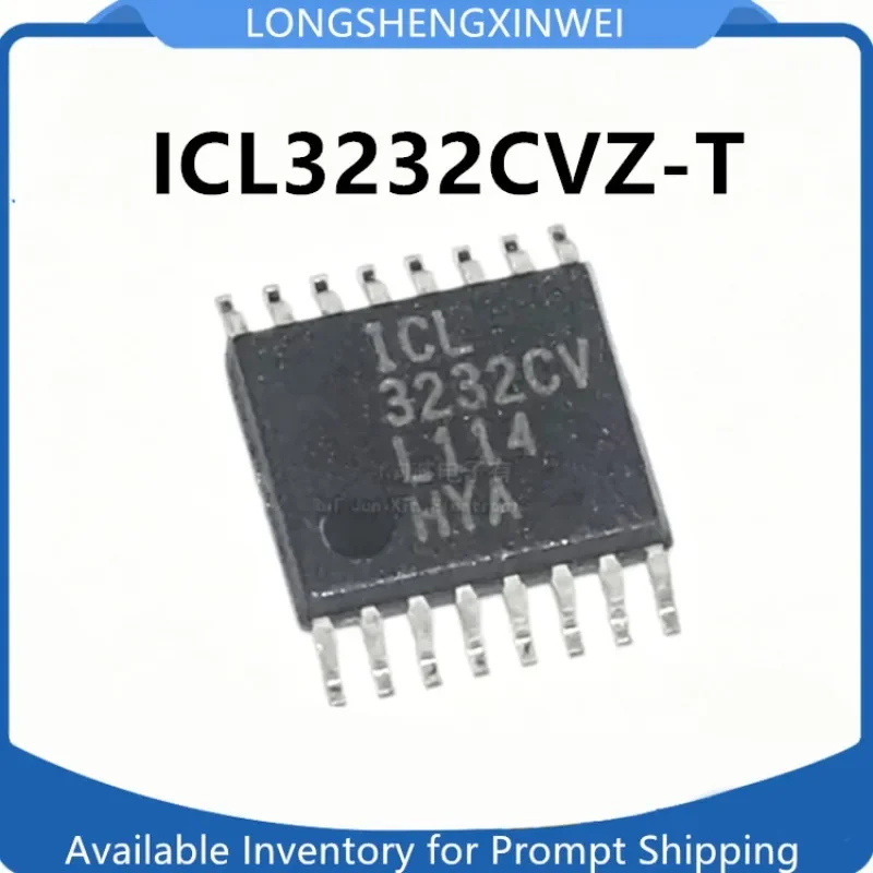 1PCS New Original ICL3232CVZ-T ICL3232CVZ SMT TSSOP16 Dual Line Transceiver IC Chip in Stock