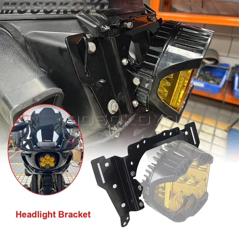

Motor Front Fairing Bracket Mount For Baja LP6 Headlight Brackets Kits For Harley Softail Low Rider ST FXLRST 22-25 FXRST 22-24