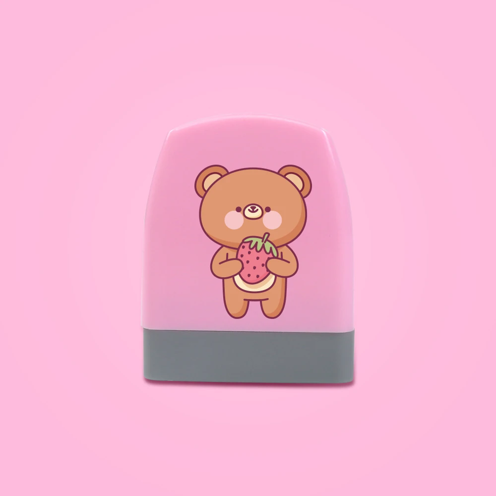 1pc Personalize Custom Name Penguin Bear Cat Stamp Kawaii Stamp Gift