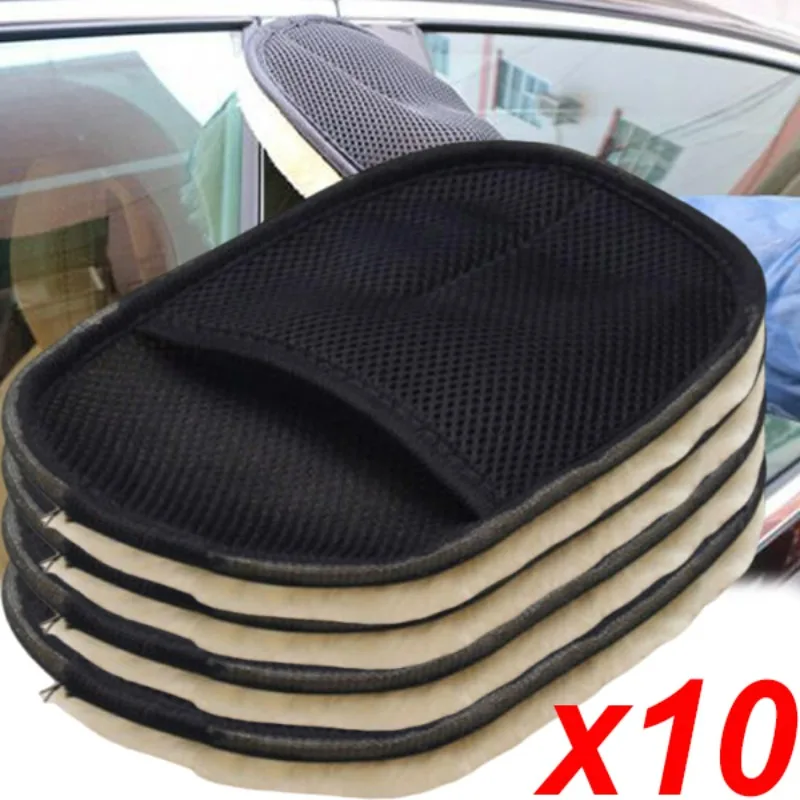 

Супермягкие шерстяные перчатки из микрофибры для мытья автомобиля, перчатки, не царапающая чистящая полировальная ткань для автодетализации, аксессуары для ухода