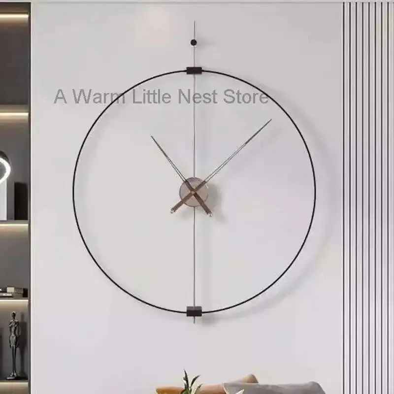 

Living Room Wall Clocks Luxury Digital Restaurant Interior Round Wall Watch Aesthetic Silent Creative Horloge Murale Home Decor
