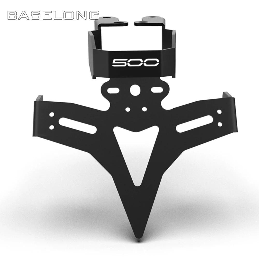 For Kawasaki Ninja 500 250 400 Z500 Z250 Z400 2019-2025 2024 2023 Rear Tail License Plate Holder Tailstock Bracket LED Light