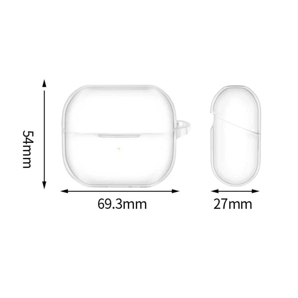 Casing Earphone transparan untuk Samsung Galaxy Buds 3, casing lembut Bluetooth nirkabel 3 dan Galaxy Buds 3