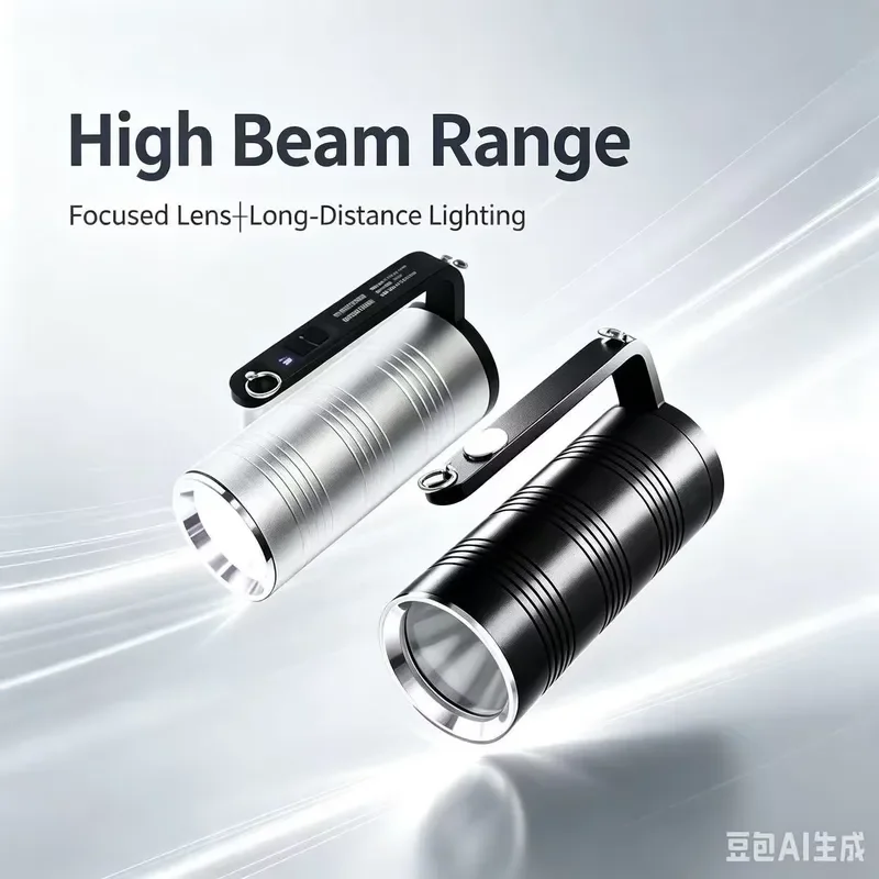 Rechargeable Aluminum LED Flashlight Portable High Lumen Waterproof Searchlight for Industrial Outdoor Camping Emergency Use