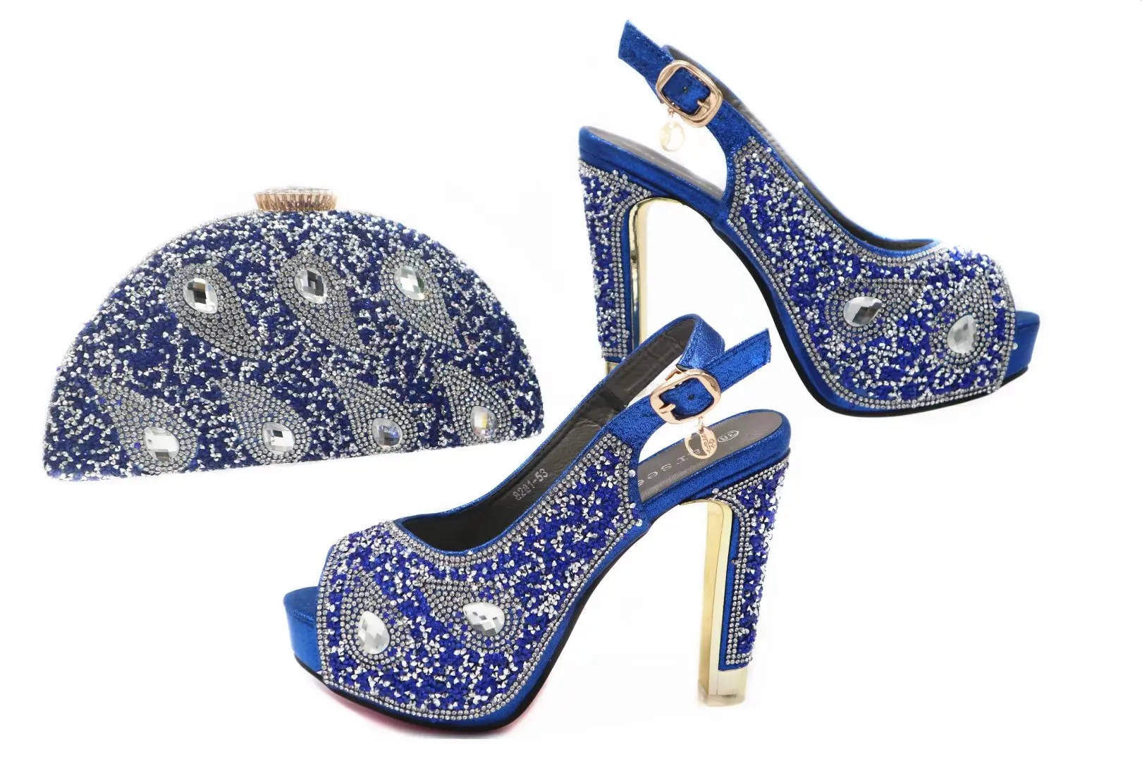 Haniye African Style Shoes and Bag Set 6