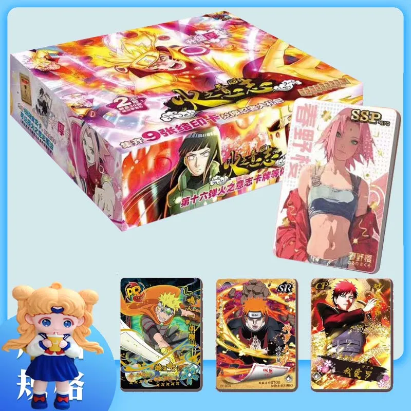 

Newest Case Wholesale Price HY-1602 Naruto Collection Card Little Dino Hinata Sakura Sasuke Booster Box TCG Hobby Gift