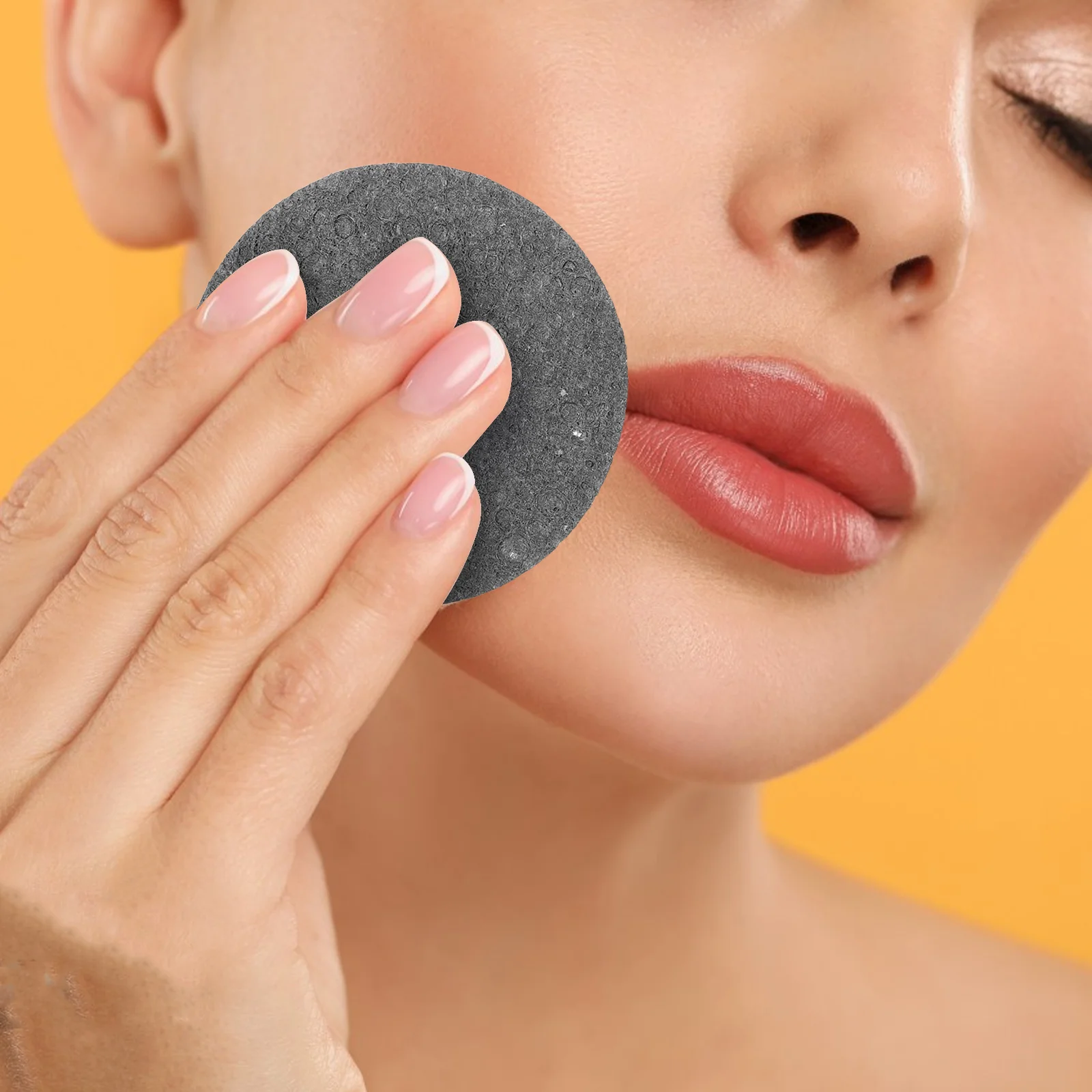 

10Pcs Facial Cleansing Pads Round Natural Wood Pulp Makeup Remover Soft Exfoliating Face Sponge Sensitive Skin Home Travel