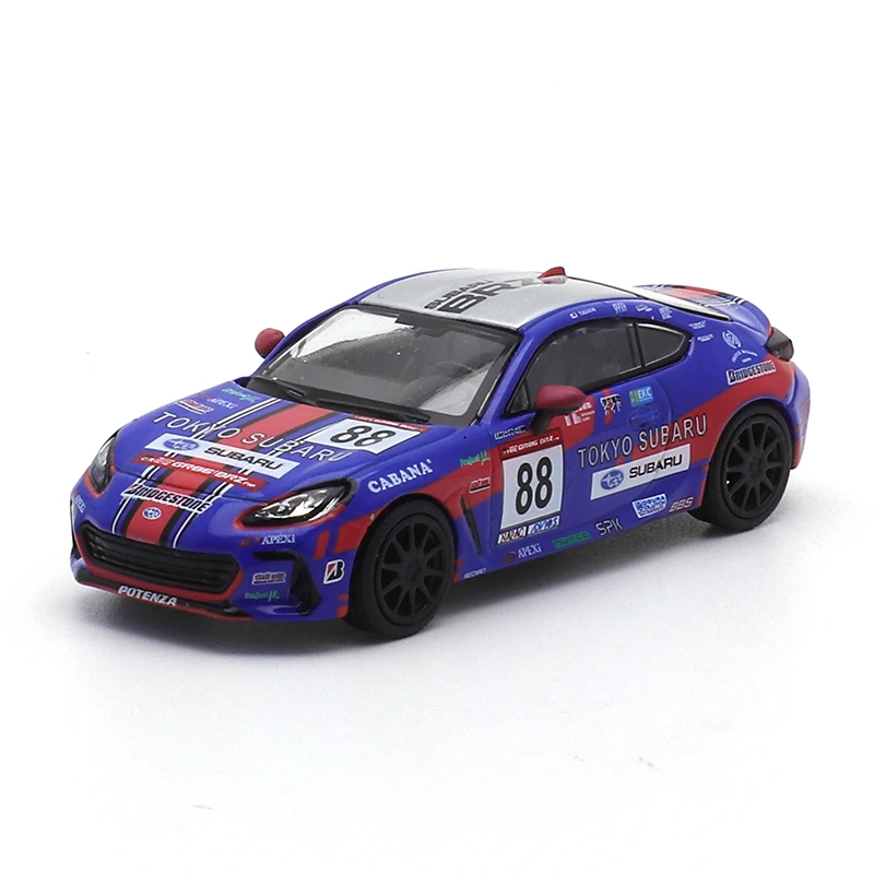 XCARTOYS POPRACE 1/64 Subaru BRZ-TOKYO SUBARU Car Alloy Toys Motor Vehicle Diecast Metal Model Kids Xmas Gift Toys for Boys