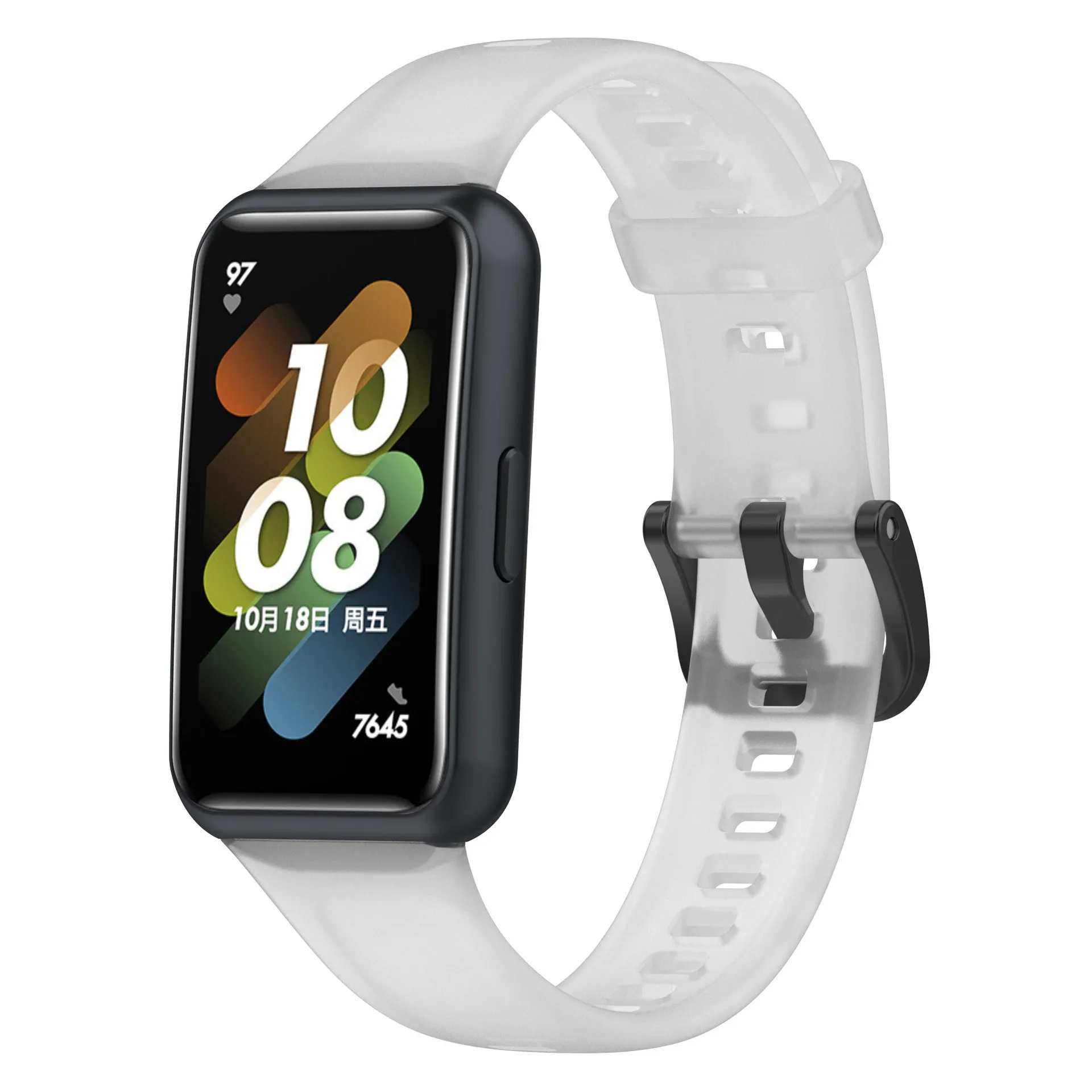 Correas de silicona transparentes para Huawei Band 9/9, accesorios de correa NFC, pulsera deportiva de repuesto, correa para Huawei Bands 8/8NFC