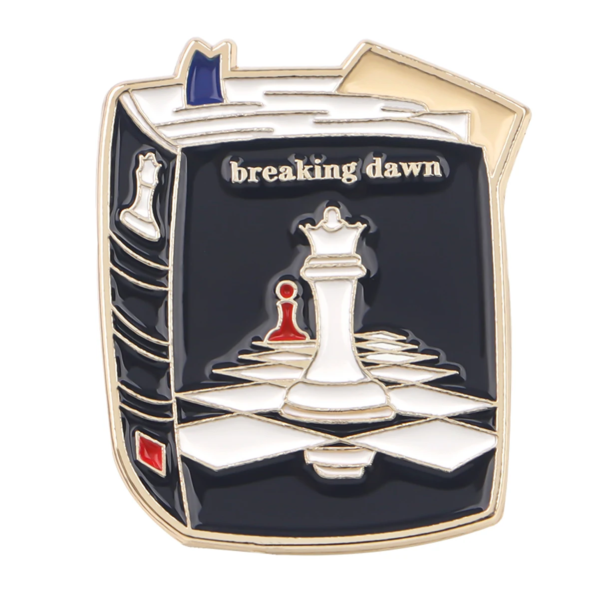 Twilight Enamel Pin, Colorful Fish Brooch Gift for Fans