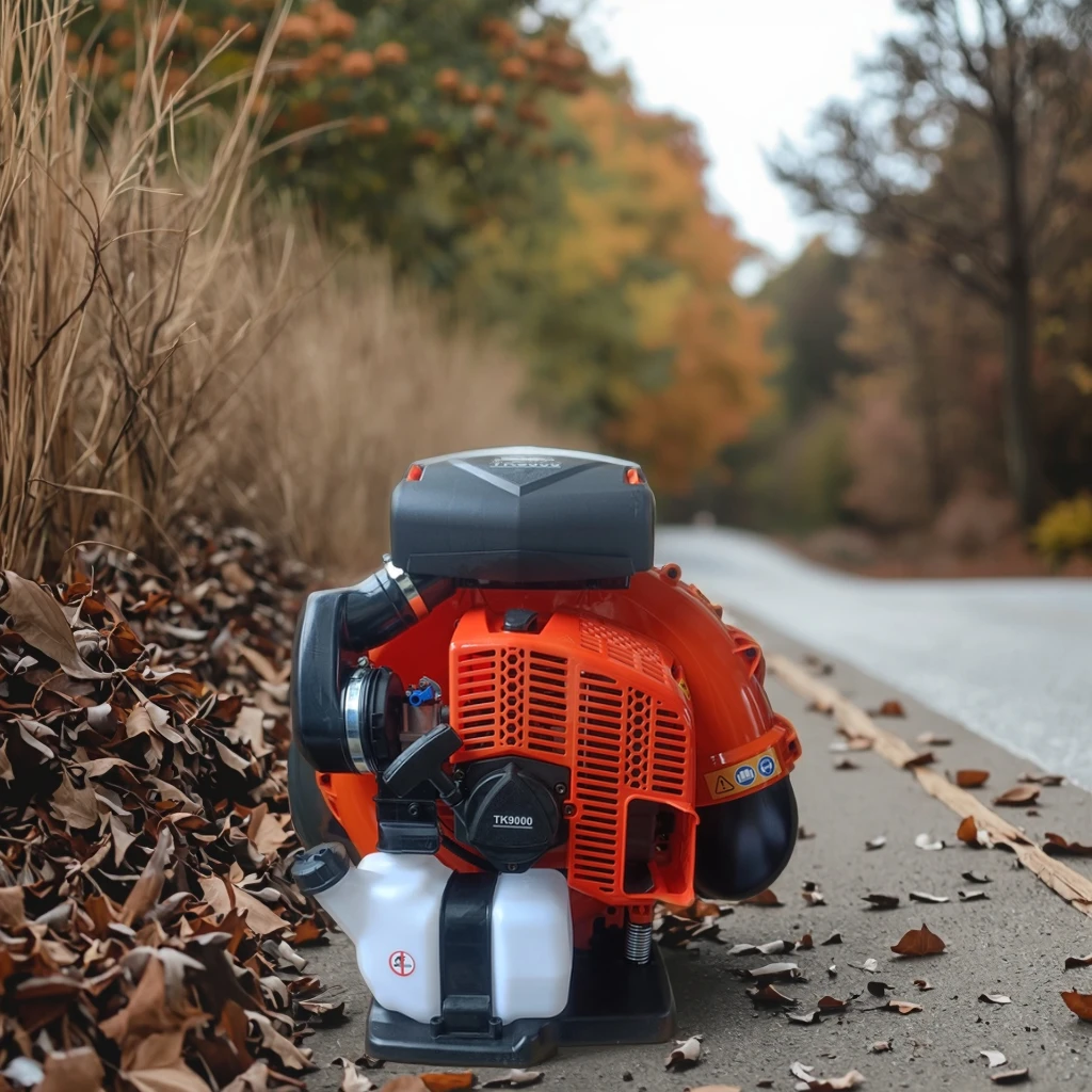 EB9010 Industrial Grade Backpack Fuel Powered 79.9cc Brushless Motor Snow and Leaf Blower for Road Cleaning CE EPA