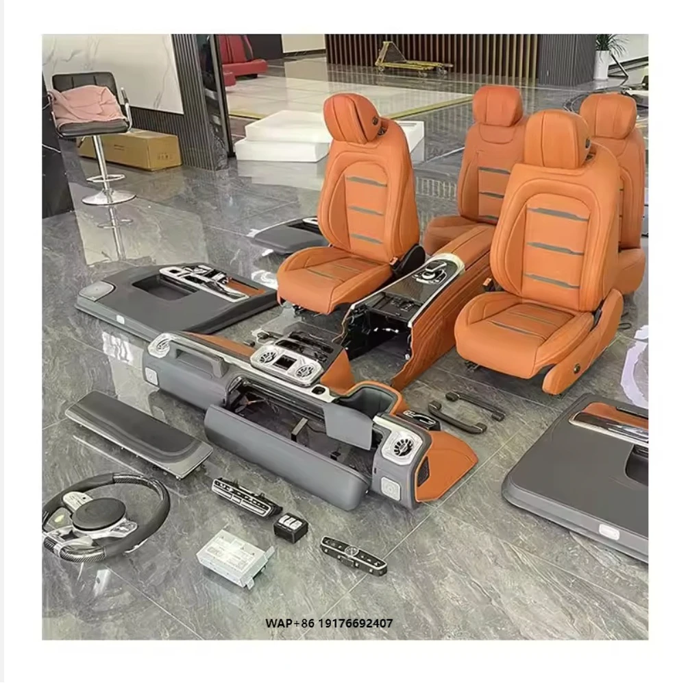2024 Latest Style B-Bra Bus Interior Conversion Upgrade Kits for Benz G Wagon 2002-2018 G63 Car Seats Included Made Leather