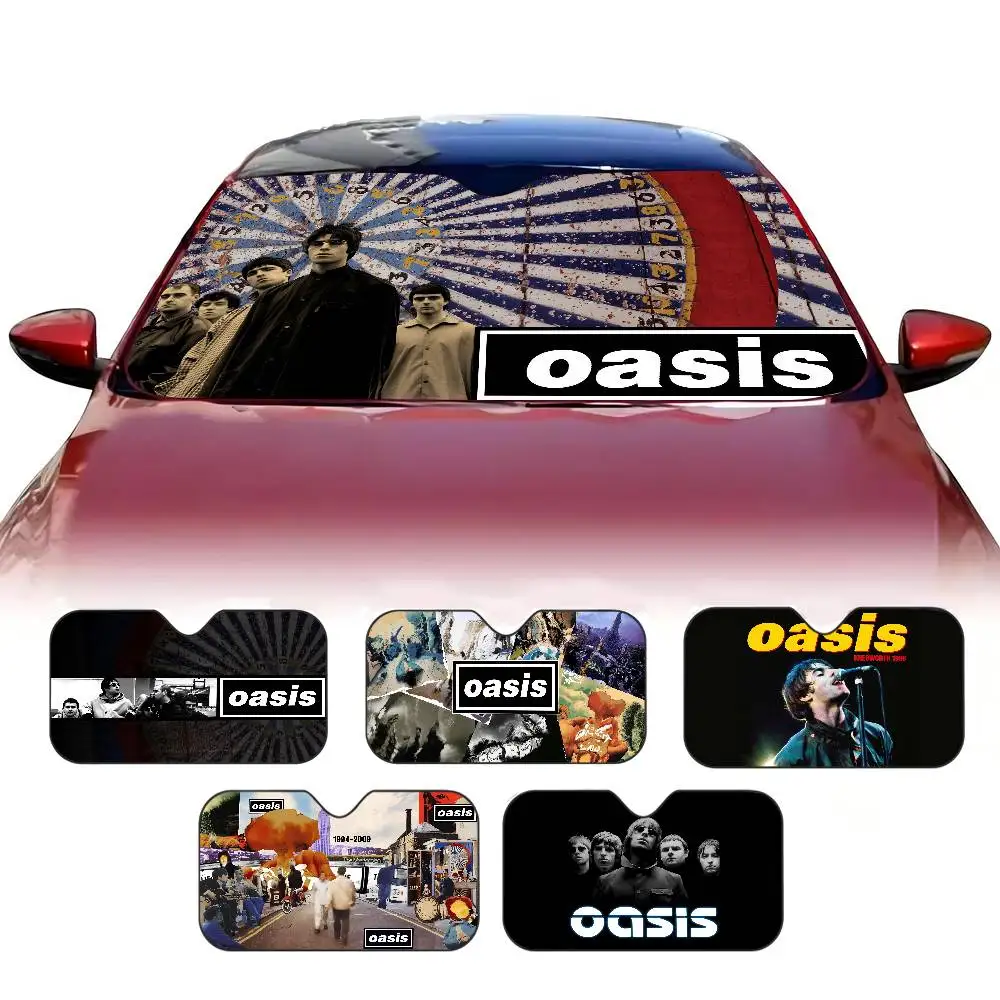 Band O-Oasis Car Window Sun Shade Windshield Anti-UV Protection Front Rear Windshield Block Cover Visor Accessories