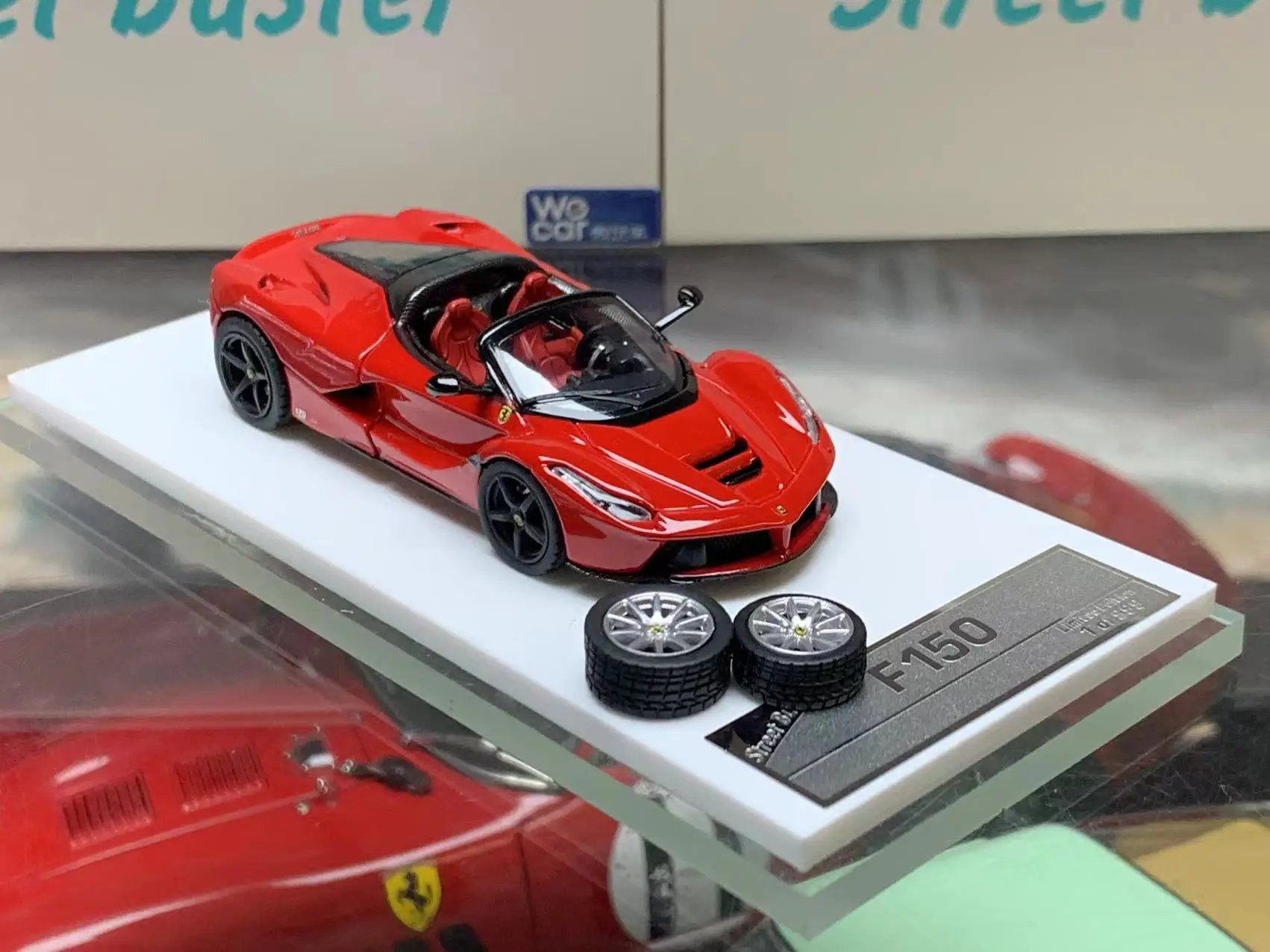 Diecast Model Car Street Buster 1:64 Ferrari Rafa Car ModeI Static Display Ferrari Play Vehicles Toys for Boys