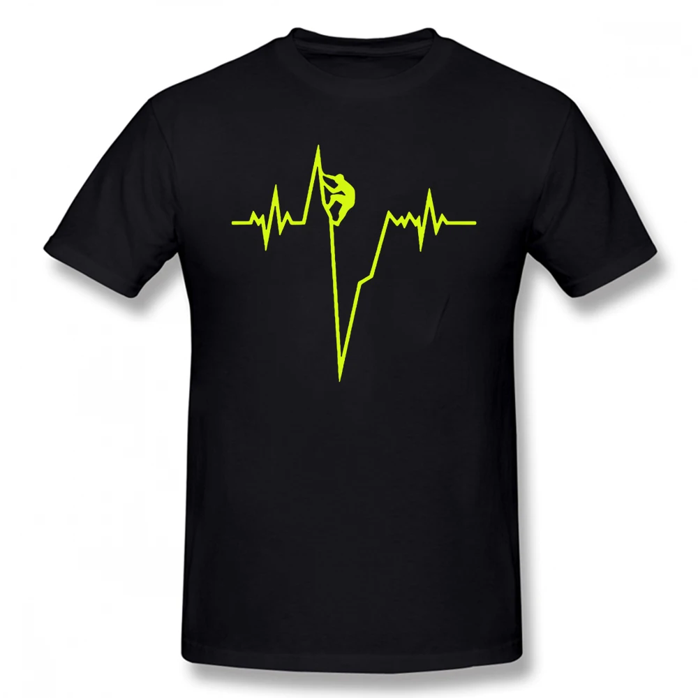 

Mountain Climb Heartbeat Pulse T Shirts Graphic Cotton Streetwear Short Sleeve Birthday Gifts Summer Style T-shirt MenF
