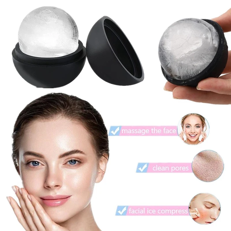 Rouleau à glace pour le visage et les yeux, beauté du visage, outils de soins de la peau, Cube de glace, moule à glace en Silicone, accessoires de beauté
