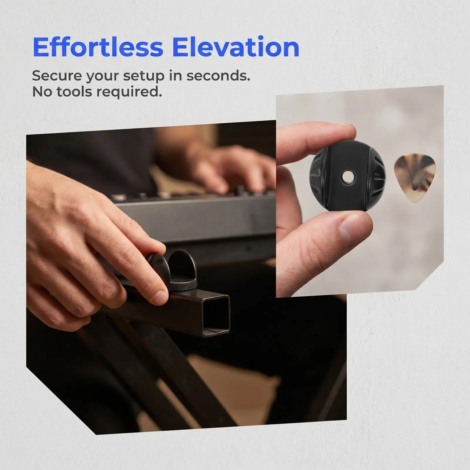 2Pcs Keyboard Stand Gear Disc Metal Locking Toothed Plate Replacement Rapid Height Adjustment Non-Slip Fixing Plate for Digital