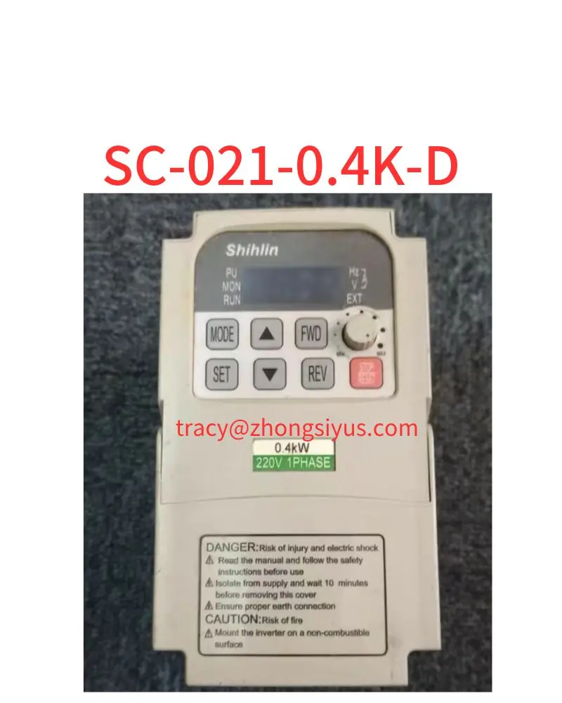 

Used frequency converter 0.4KW SC-021-0.4K-D, function package