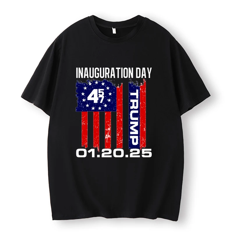 Trump Inauguration Day Oversized Shirt, 45 47, Funny Trump, 2025 Inauguration, Souvenirs, Harajuku Tops, Celebrate the President