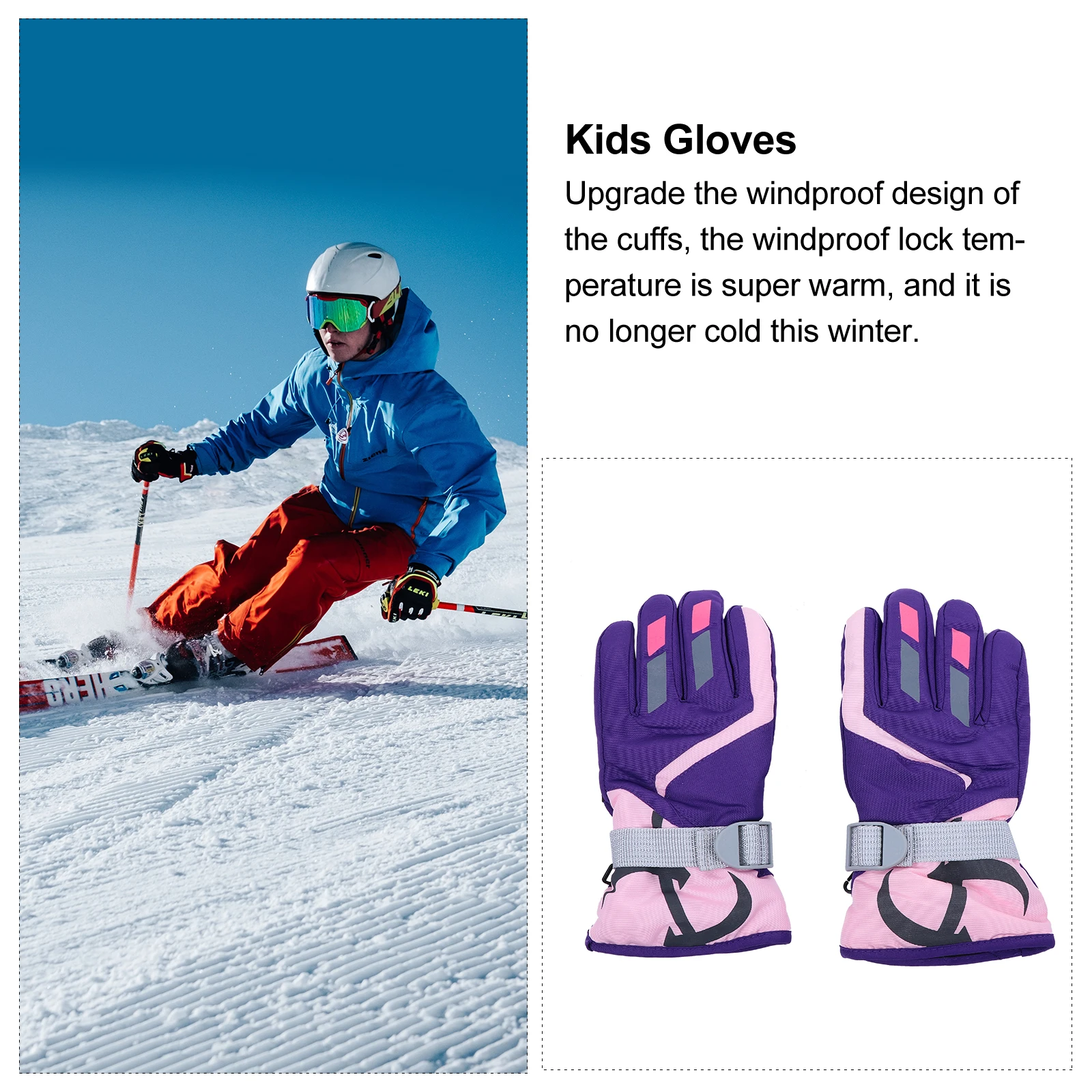 

Ski Youth Cycling Children Winter Outdoor Activities Fabric Kids Gloves Mountaineering Mountaineering Glove Gloves