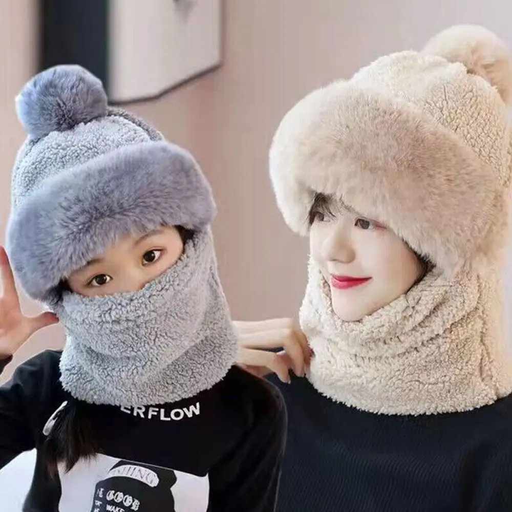 Gorro térmico mujer conjunto cuello bufanda ciclismo invierno - imagen 4