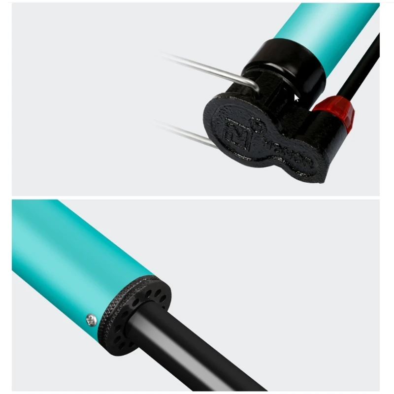 Portable Floor Bicycles Tire Pump High Pressure Hand Airs Pump Bike Tire Inflator for Road Bike Tires, Balls, Balloon