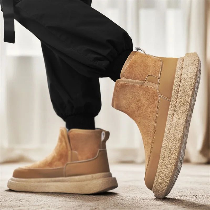 AIYUQI Women's Snow Boots 2025 New Thick-soled Non-slip Women Short Boots Large sSize Warm Female Winter Shoes Ankle Boots39-44