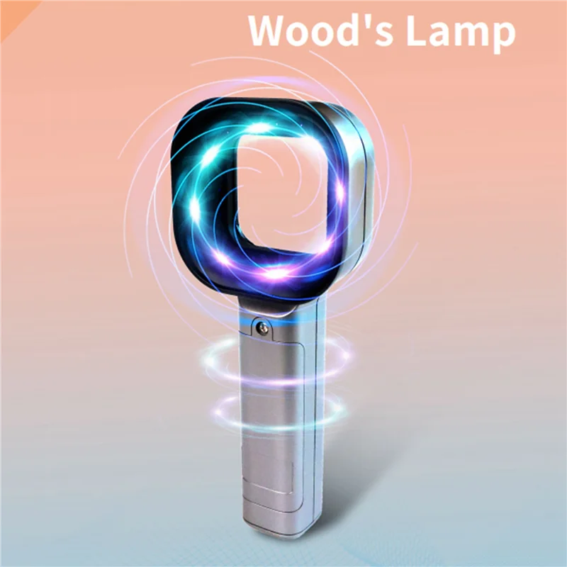 3X bois lampe analyseur de peau Portable Salon de beauté du visage analyseur UV bois lampe pour soins de la peau analyseur Test-B27C